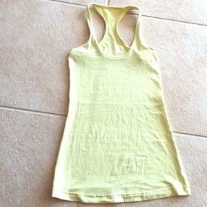 LuLuLemon tank size 2 lemon yellow